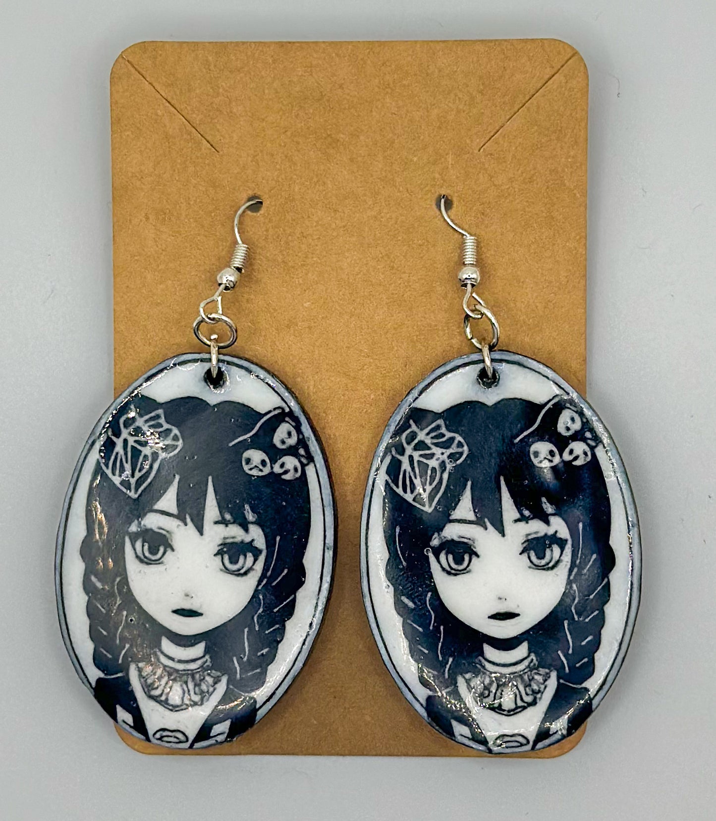 Wednesday Inspired Halloween Earrings – 3D Printed Jewelry