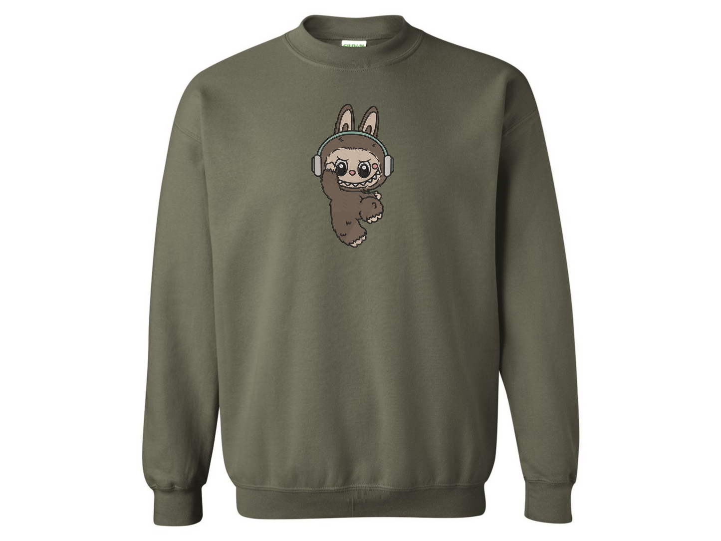 π§ "Labubu Vibes" Embroidered Sweatshirt β Bunny with Headphones