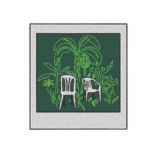 "Las Sillas Polaroid" Embroidered Patch