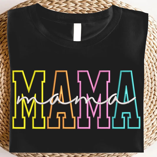 Custom Mama Sweatshirt Embroidered With Kid Name On Sleeve