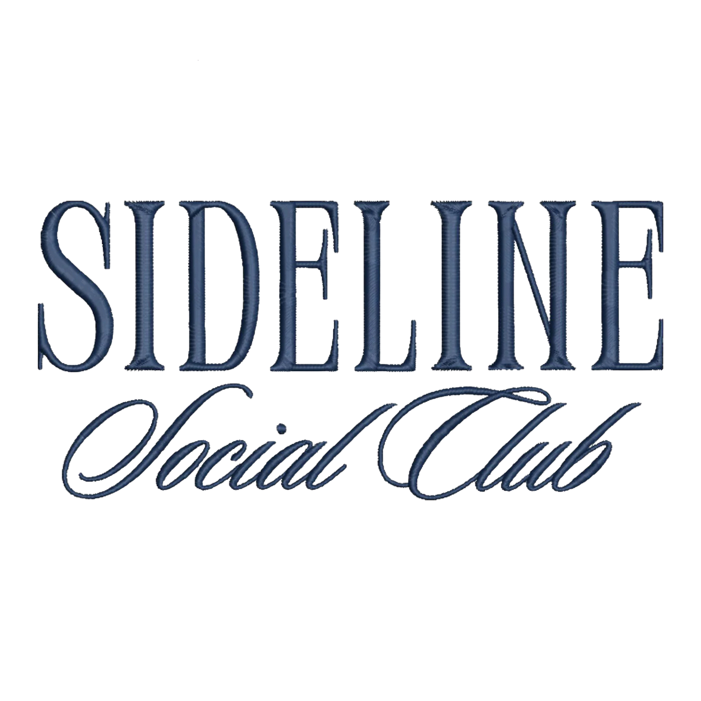 Sideline Social Club” Embroidered T-Shirt