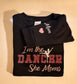 Matching “Dance Mom” & “I’m the Dancer She Moms” Embroidered Sweatshirt Set 💃
