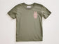 💗 "Sweetheart Labubu" Embroidered Pocket Tee – Pink Cutie with a Heart