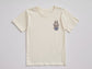 🔧 "Workday Labubu" Embroidered Pocket Tee – Bunny in Overalls Design