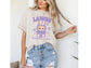 🌸 "Lavender Labubu Bloom" DTV Tee – Full Front Pastel Print