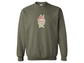 🧢 "Playful Labubu" Embroidered Sweatshirt – Bunny with Red Cap