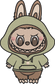 🧸 "Cozy Labubu" Embroidered Pocket Tee – Hoodie Bunny Vibes