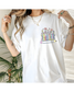 📚 Floral Bookshelf Teacher Tee