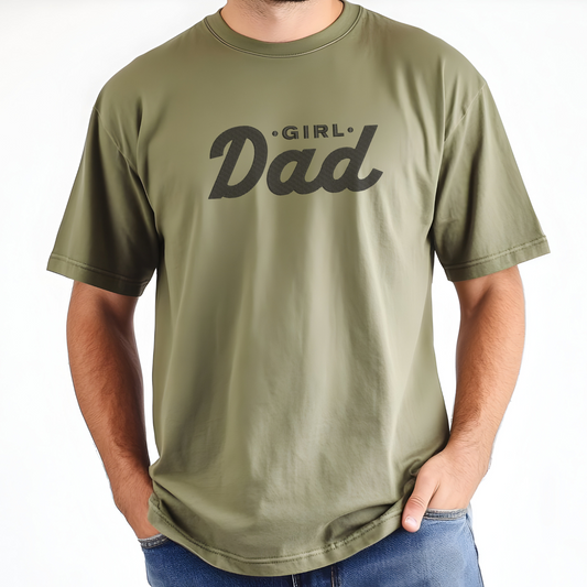 Girl Dad Embroidered T-Shirt