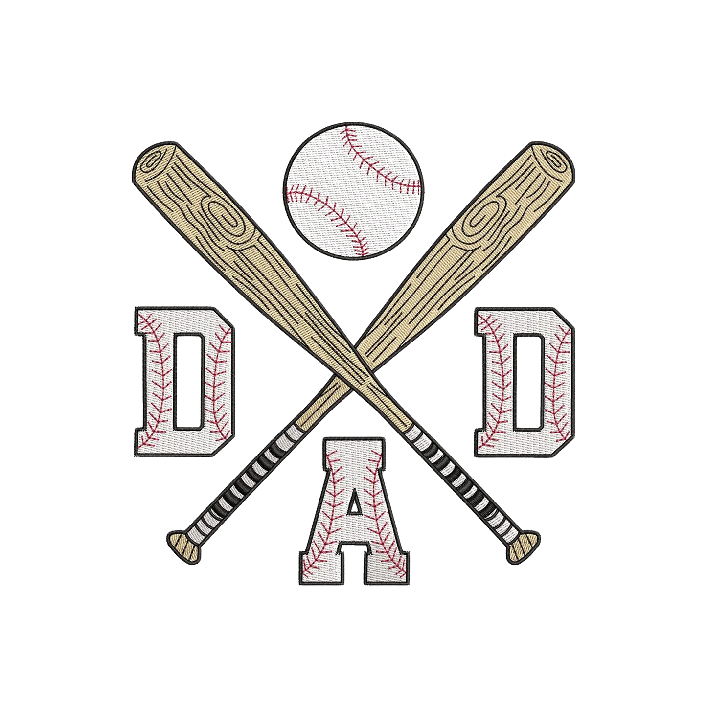 Baseball Dad Minimal Logo Embroidered