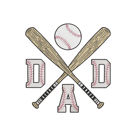 Baseball Dad Minimal Logo Embroidered