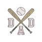 Baseball Dad Minimal Logo Embroidered