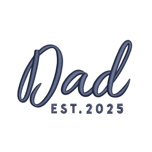 Dad est. [Year] Embroidered T-Shirt